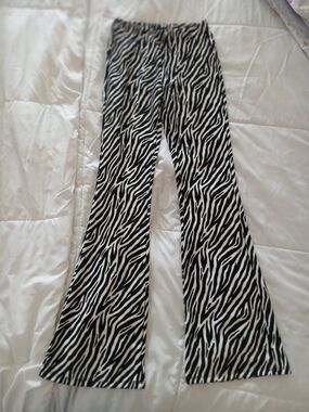 Streetwear Society Black & White Zebra Print Pants